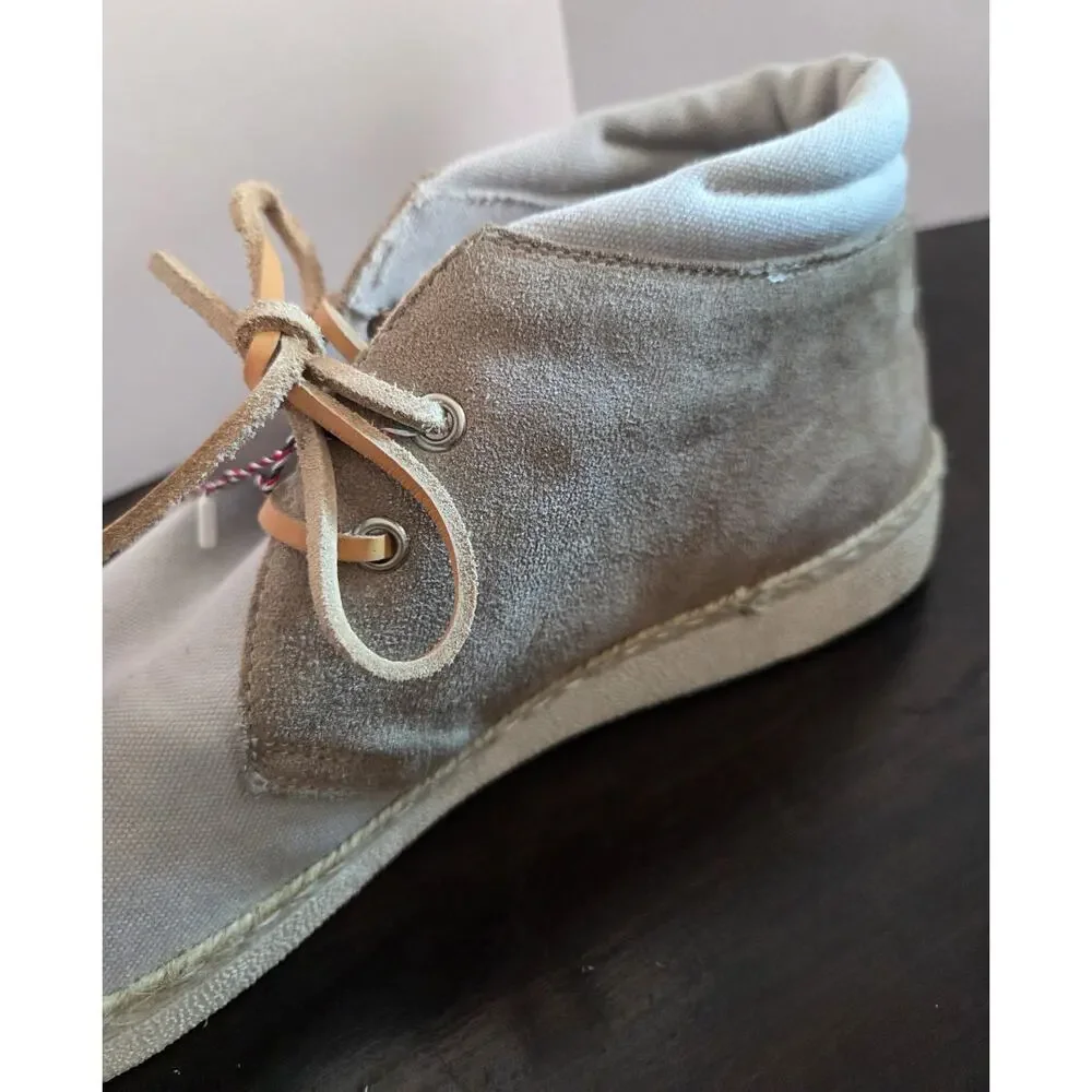 New Be Positive x Spence Chukka Boot Canvas Suede Cream Tan Size 44 (US 10.5)